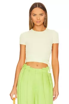 Топ L'Academie Conary Short Sleeve Tie, лаймовый