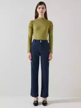 Топ L.K.Bennett Lacey Jersey, оливковый