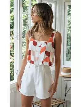 Топ LA Angels, цвет wei/orange