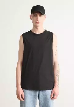 Топ LABEL TANK Calvin Klein Jeans, черный