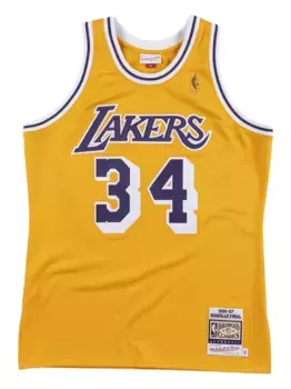 Топ Lakers 1996 Shaquille O'Neal Mitchell & Ness, желтый