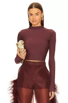 Топ Lapointe Long Sleeve, цвет Merlot