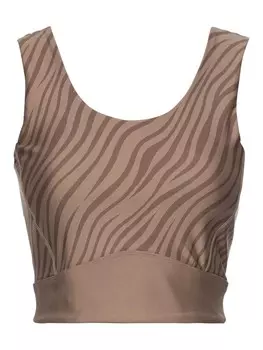 Топ LASCANA ACTIVE Crop, коричневый