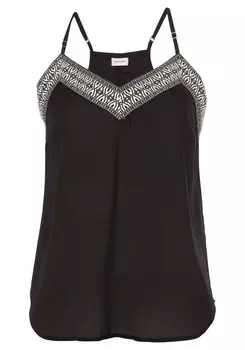 Топ Lascana, экрю/черный