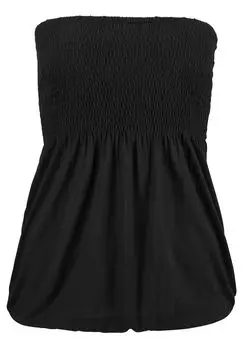 Топ LASCANA Bandeau, черный