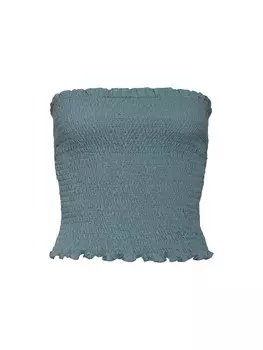 Топ LASCANA Bandeau, темно-зеленый