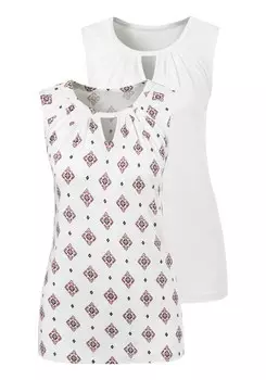 Топ LASCANA, белый