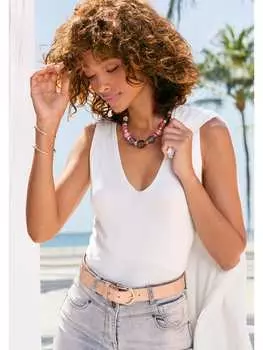 Топ LASCANA, белый