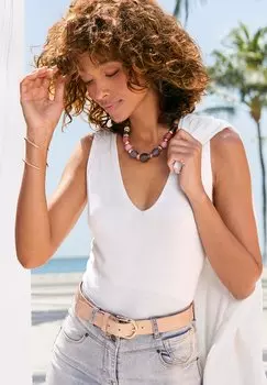 Топ LASCANA, белый