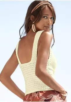 Топ LASCANA, цвет creme