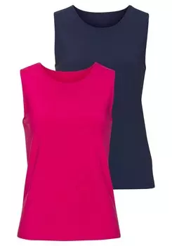 Топ LASCANA, цвет marine blue/Pink