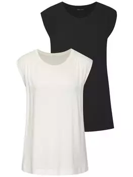 Топ LASCANA, цвет schwarz, creme