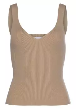 Топ LASCANA, коричневый