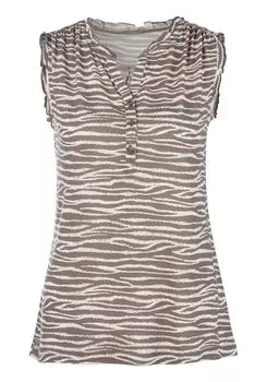 Топ LASCANA Rschen, цвет taupe-bedruckt