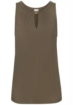 Топ LASCANA, серо-коричневый