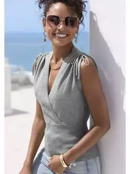 Топ LASCANA, серый