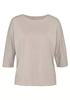 Топ LASCANA Shirt, бежевый