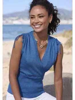 Топ LASCANA, синий