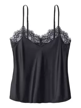 Топ LASCANA Spitzen, черный