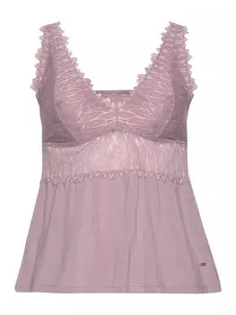 Топ LASCANA Spitzen, цвет mauve