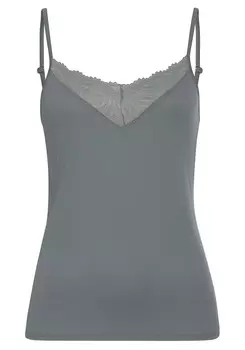 Топ LASCANA Spitzen, цвет petrol