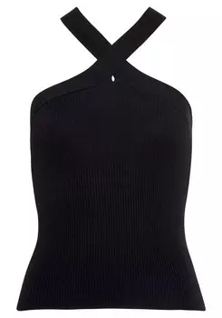 Топ LASCANA Strick, черный