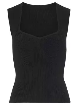 Топ LASCANA Strick, черный