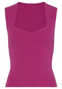 Топ LASCANA Strick, фуксия