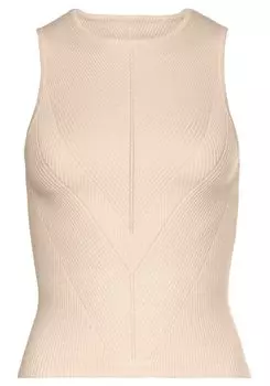 Топ LASCANA Strick, кремовый