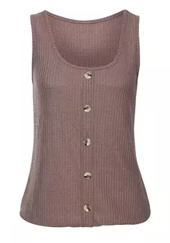 Топ LASCANA Top, коричневый