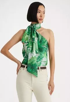 Топ Lauren Ralph Lauren БЛУЗКА БЕЗ РУКАВОВ KOMETTE, цвет green multi