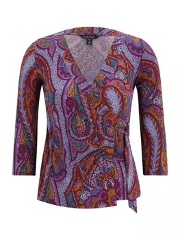Топ Lauren Ralph Lauren Petite CLASSIC, пурпурный