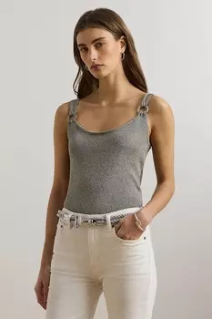 Топ Lauren Ralph Lauren, серебряный