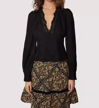 Топ Lauretta черного цвета LOST + WANDER