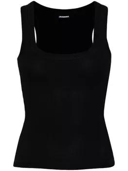 Топ Le Debardeur в рубчик Jacquemus, черный