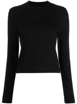 Топ Le T-shirt Gros Grain JACQUEMUS, черный