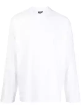 Топ Le T-shirt Typo с длинными рукавами JACQUEMUS, белый