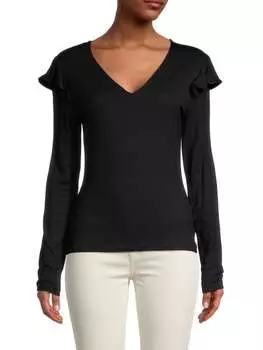 Топ Lea &amp; Viola с оборками, черный