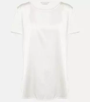 Топ Leisure Kassel из смесового шелка Max Mara, белый