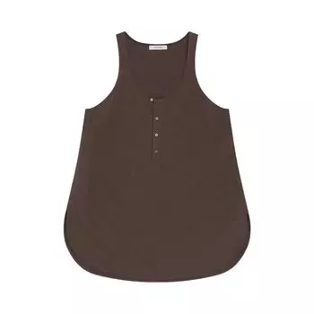Топ Lemaire Bias Cut Tank Top 'Walnut', коричневый
