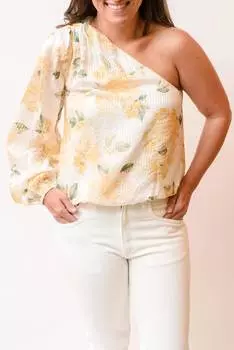 Топ Lenore Floral с желтым цветочным принтом Cami NYC