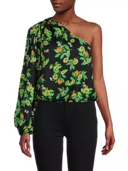 Топ Lenore на одно плечо Cami Nyc, цвет Kiwi Floral