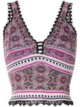 Топ Letcia вязки интарсия Cecilia Prado, мультиколор