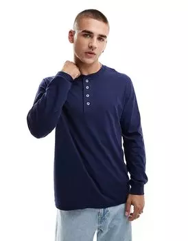 Топ Levi's Henley с длинными рукавами в цвете Navy
