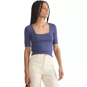 Топ lexi с квадратным вырезом Marine Layer, синий