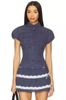 Топ Liana Guizio, navy & white