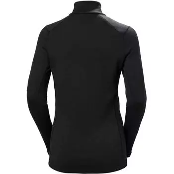 Топ Lifa Merino Midweight с молнией 1/2 женский Helly Hansen, черный