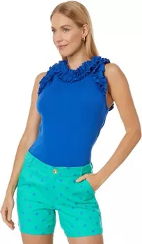 Топ Lilly Pulitzer Agata Top, цвет Blue Grotto