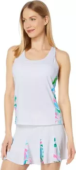 Топ Lilly Pulitzer Asana Bra Tank UPF 50+, цвет Resort White