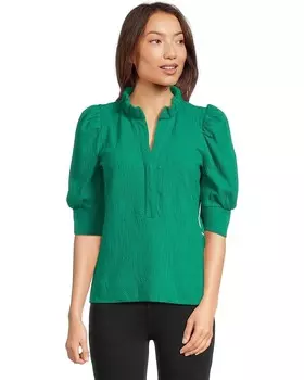 Топ Lilly Pulitzer Elsey Knit Top, цвет Fiddle Leaf Green Wavy Knit Jacquard